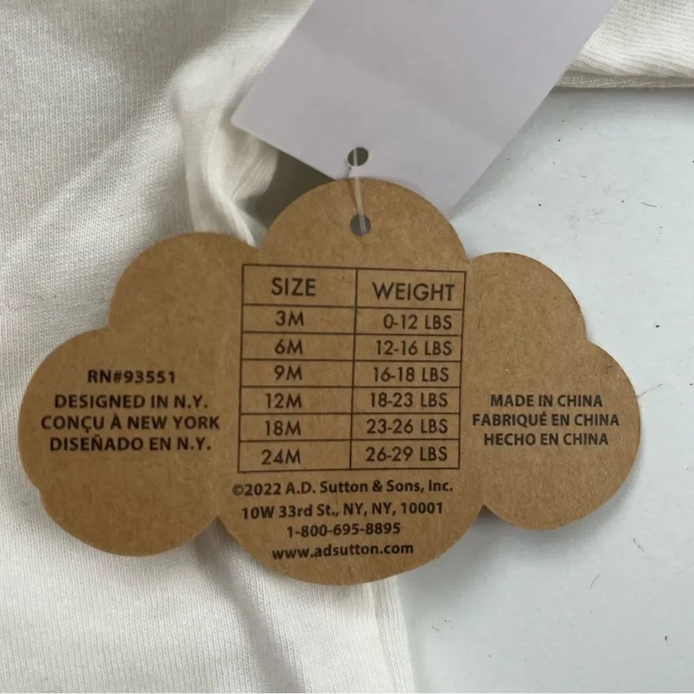 Baby Essentials Baby Girls Cutest Little Turkey Bodysuit Set Size 6 Months NWT